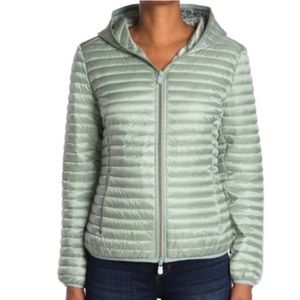 NWT Save The Duck Iris Mint Green Puffer Coat